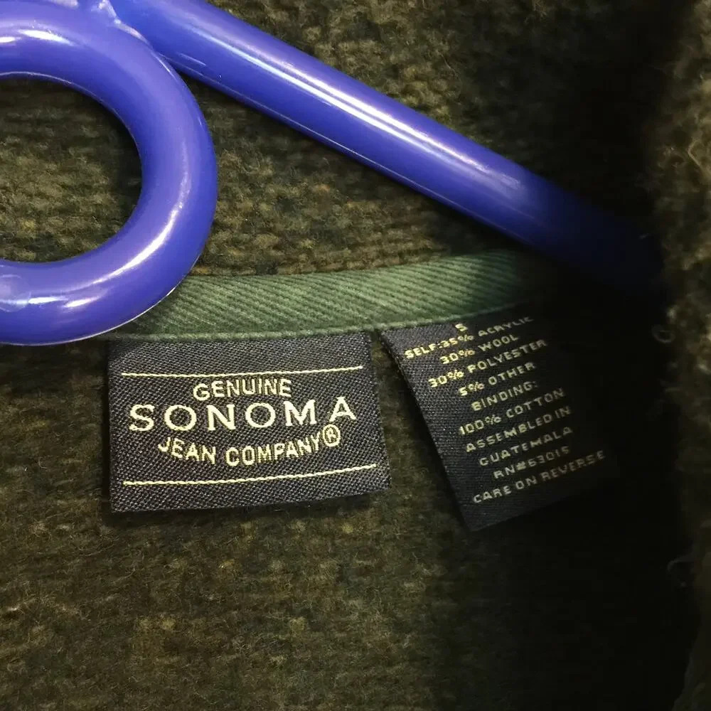 Sonoma wool blend Jacket size Small green - Picture 5 of 6